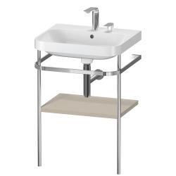 Duravit Happy D.2 c-shape Metal lavabo konsolu 575 mm Taupe Saten Mat Lake HP4835E6060