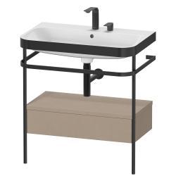 Duravit Happy D.2 metal konsollu ve çekmeceli c-bonded set 775 mm Keten Dekor HP4742E7575