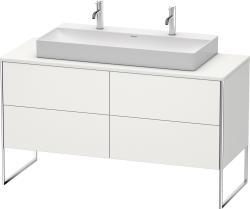 Duravit XSquare Yerden dolap ünitesi için tezgah 1400 mm İskandinav Beyazı Saten Mat Lake XS4925M3939
