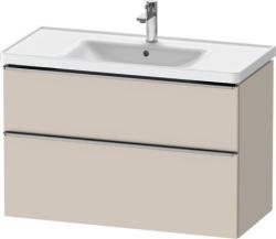 Duravit D-Neo Asma dolap ünitesi Taupe Dekoru Taupe Mat Dekor, Kulp Paslanmaz çelik DE4356070910000