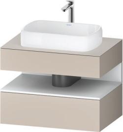 Duravit Studio F. A. Porsche Collection Asma dolap ünitesi Taupe Dekoru Ön yüzey: Taupe Mat, Dekor, Gövde: Taupe Mat, Dekor, Tezgah: Taupe Mat, Boya, Oyuk: Beyaz Mat, Dekor QA4730018910000