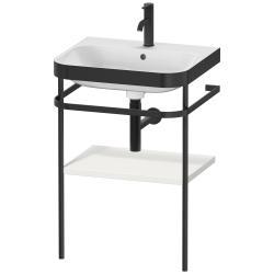 Duravit Happy D.2 c-bonded Metal lavabo konsolu 575 mm İskandinav Beyazı Saten Mat Lake HP4735O3939