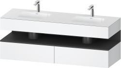 Duravit Studio F. A. Porsche Collection Ankastre lavabo tezgahlı dolap ünitesi ile birlikte 1600 mm Beyaz Mat QA4797049180000