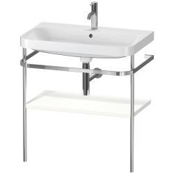 Duravit Happy D.2 c-shape Metal lavabo konsolu 775 mm Beyaz Süper Mat HP4837O8484