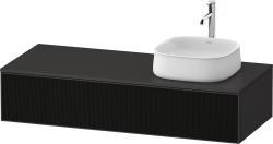 Duravit Zencha Asma dolap ünitesi 1300 mm Siyah Çizgi Yapısı ZE4812R63800000