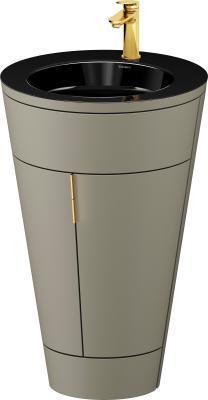 Duravit Starck 1 c-bonded yerden dolap 560 mm Taş Grisi Saten Mat Lake S19515O34920010