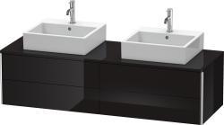 Duravit XSquare Asma dolap ünitesi 1600 mm Parlak Siyah XS4917B4040