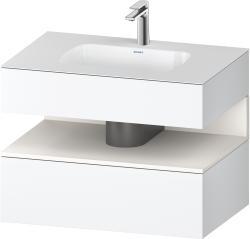 Duravit Studio F. A. Porsche Collection Ankastre lavabo tezgahlı dolap ünitesi ile birlikte 800 mm Beyaz Mat QA4785084180010