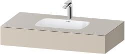 Duravit Studio F. A. Porsche Collection Ankastre lavabo tezgahlı dolap ünitesi ile birlikte 1000 mm Taupe Süper Mat QA4691083830000