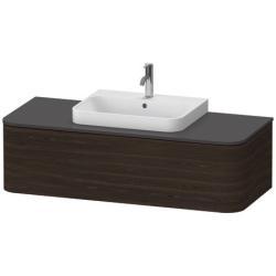 Duravit Happy D.2 Asma dolap ünitesi Fırçalanmış Ceviz ağacı fırçalanmış Mat Hakiki ağaç kaplama, İç aydınlatma: Entegre HP4942M69690010