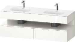 Duravit Studio F. A. Porsche Collection Ankastre lavabo tezgahlı dolap ünitesi ile birlikte 1600 mm Beyaz (parlak) QA4797022220000