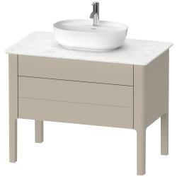 Duravit Luv Yerden dolap ünitesi için tezgah 938 mm Taupe Saten Mat Lake LU956906060