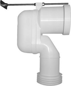 Duravit Universal Gider akış dirseği 351 mm Beyaz (Alpin)