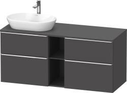 Duravit D-Neo Asma dolap ünitesi 1400 mm Grafit Mat DE4970L10490000