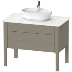 Duravit Luv Yerden dolap ünitesi için tezgah 938 mm Taş Grisi Saten Mat Lake LU956909292