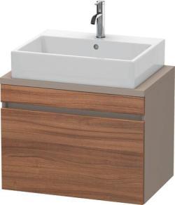 Duravit DuraStyle Asma dolap ünitesi Doğal Ceviz Ön yüzey: Ceviz ağacı Mat, Dekor, Gövde: Bazalt Mat, Dekor DS530107943