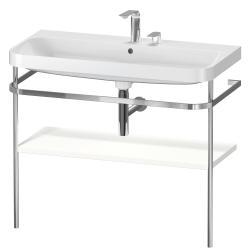 Duravit Happy D.2 c-shape Metal lavabo konsolu 975 mm Beyaz Saten Mat Lake HP4838E3636