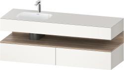 Duravit Studio F. A. Porsche Collection Ankastre lavabo tezgahlı dolap ünitesi ile birlikte 1600 mm Beyaz Süper Mat QA4795055840010