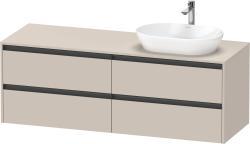 Duravit Ketho.2 Asma dolap ünitesi 1600 mm Taupe Dekoru K24899R91910000