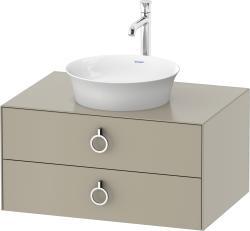 Duravit White Tulip Asma dolap ünitesi 800 mm Taupe Saten Mat Lake WT499006060