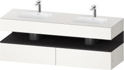 Duravit Studio F. A. Porsche Collection Ankastre lavabo tezgahlı dolap ünitesi ile birlikte 1600 mm Beyaz Süper Mat QA4797080840000
