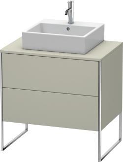 Duravit XSquare Yerden dolap ünitesi için tezgah 800 mm Taupe Saten Mat Lake