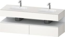 Duravit Studio F. A. Porsche Collection Ankastre lavabo tezgahlı dolap ünitesi ile birlikte 1600 mm Beyaz Süper Mat QA4797018840010