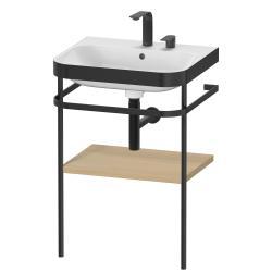 Duravit Happy D.2 c-bonded Metal lavabo konsolu 575 mm Akdeniz Meşesi Gerçek ahşap kaplama HP4735E7171