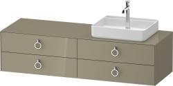 Duravit White Tulip Asma dolap ünitesi 1600 mm Taş Grisi Parlak WT4995RH2H20000