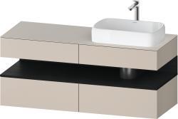 Duravit Studio F. A. Porsche Collection Asma dolap ünitesi 1400 mm Taupe Dekoru QA4766016910010