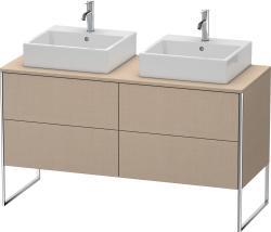 Duravit XSquare Yerden dolap ünitesi için tezgah 1400 mm Keten Dekor XS4926B7575