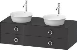 Duravit White Tulip Asma dolap ünitesi 1300 mm Grafit Parlak WT4993BH1H1
