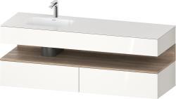 Duravit Studio F. A. Porsche Collection Ankastre lavabo tezgahlı dolap ünitesi ile birlikte 1600 mm Beyaz (parlak) QA4795055220000