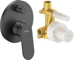 Duravit Wave Ankastre duş bataryası 125 mm Siyah Mat WA4210008046