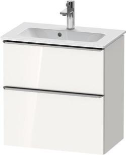Duravit D-Neo Asma dolap ünitesi Beyaz (parlak) Beyaz Parlak Dekor, Kulp Paslanmaz çelik DE4368070220000