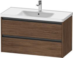Duravit Ketho.2 Asma dolap ünitesi 984 mm Koyu Ceviz Dekor K25284021210000