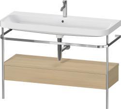 Duravit Happy D.2 metal konsollu ve çekmeceli c-shaped Set 1175 mm Akdeniz Meşesi Gerçek ahşap kaplama HP4844O71710000