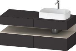 Duravit Studio F. A. Porsche Collection Asma dolap ünitesi 1400 mm Grafit Süper Mat QA4766083800010