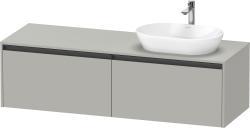 Duravit Ketho.2 Asma dolap ünitesi 1600 mm Beton Gri Mat Dekor K24889R07070000
