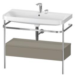 Duravit Happy D.2 metal konsollu ve çekmeceli c-shaped Set 975 mm Taş Grisi Saten Mat Lake HP4843E9292