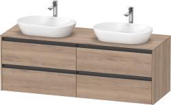 Duravit Ketho.2 Asma dolap ünitesi 1600 mm Marbeled Oak K24899B55550000