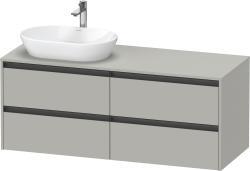 Duravit Ketho.2 Asma dolap ünitesi 1400 mm Beton Gri Mat Dekor K24898L07070000