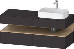 Duravit Studio F. A. Porsche Collection Asma dolap ünitesi 1400 mm Grafit Süper Mat QA4766030800010