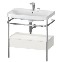 Duravit Happy D.2 metal konsollu ve çekmeceli c-shaped Set 775 mm İskandinav Beyazı Saten Mat Lake HP4842E3939