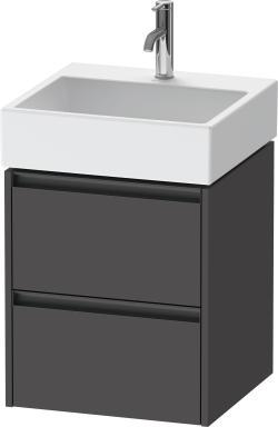 Duravit Ketho.2 Asma dolap ünitesi 484 mm Grafit Mat K25274049490000