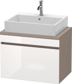 Duravit DuraStyle Asma dolap ünitesi Beyaz (parlak) Ön yüzey: Beyaz Parlak, Dekor, Gövde: Bazalt Mat, Dekor DS530102243