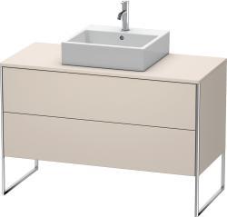 Duravit XSquare Yerden dolap ünitesi için tezgah 1200 mm Taupe Dekoru
