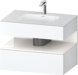 Duravit Studio F. A. Porsche Collection Ankastre lavabo tezgahlı dolap ünitesi ile birlikte 800 mm Beyaz Mat QA4785022180010