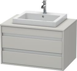 Duravit Ketho Asma dolap ünitesi 800 mm Beton Gri Mat Dekor KT675400707