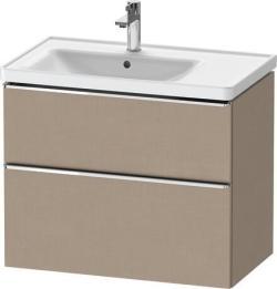 Duravit D-Neo Asma dolap ünitesi Keten Dekor Keten Mat Dekor, Kulp Krom DE4357010750000